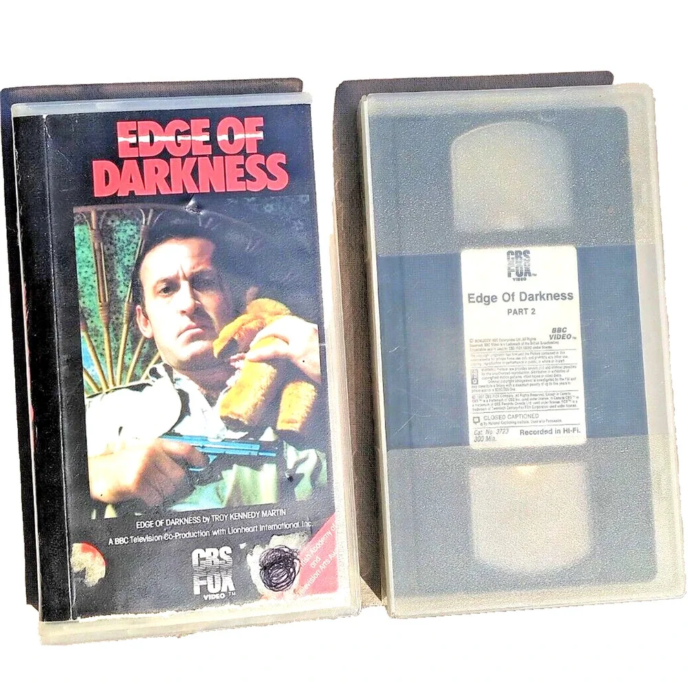 Edge Of Darkness 1987 VHS Part 1 & 2 CBS FOX Thriller Bob Peck Jo Don Baker 2 PK